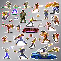 Image 2 of Streets of Rage NES Sticker/Magnet Sets (31 Pieces)