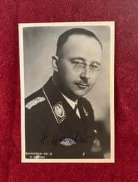 Image 1 of Inter-War (Nazi Germany) Reichsführer Heinrich Himmler Hand-Signed Photo