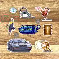 Image 3 of Street Fighter II: Champion Edition Sticker/Magnet Sets (19 Pieces)