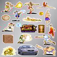 Image 2 of Street Fighter II Sticker/Magnet Sets (19 Pieces)