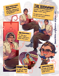 Image 1 of The Bookworm Librarian AU Unofficial Fanmerch