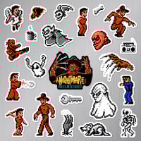 Image 2 of A Nightmare on Elm Street NES Sticker/Magnet Sets (23 Pieces) 