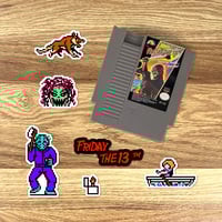 Image 3 of Friday the 13th NES Sticker/Magnet Sets (23 Pieces) 