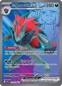 N's Zoroark ex - 175/159 - SV09: Journey Together - Near Mint