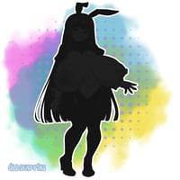 Image 2 of Reverse Bunny Fern Vinyl Decal Pre-Order