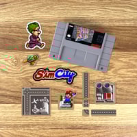 Image 3 of SimCity SNES Sticker/Magnet Sets (75 Pieces)