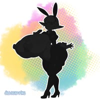 Image 2 of Reverse Bunny Elfuda Vinyl Decal Pre-Order