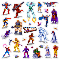 Image 1 of X-Men Arcade Sticker/Magnet Sets (29 Pieces)