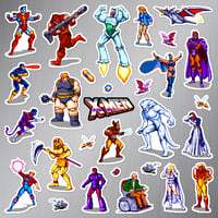 Image 2 of X-Men Arcade Sticker/Magnet Sets (29 Pieces)