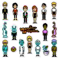 Image 1 of Maniac Mansion NES Sticker/Magnet Sets (18 Pieces) 