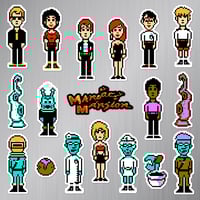 Image 2 of Maniac Mansion NES Sticker/Magnet Sets (18 Pieces) 
