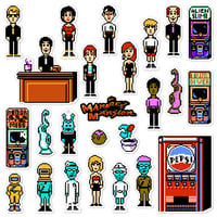 Image 1 of Maniac Mansion NES Sticker/Magnet Sets (25 Pieces)