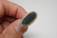 Image 8 of Victorian 14k Yellow Gold, Bloodstone Watch Fob, Charm, or Pendant