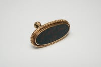 Image 5 of Victorian 14k Yellow Gold, Bloodstone Watch Fob, Charm, or Pendant