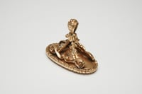 Image 2 of Victorian 14k Yellow Gold, Bloodstone Watch Fob, Charm, or Pendant
