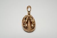 Image 3 of Victorian 14k Yellow Gold, Bloodstone Watch Fob, Charm, or Pendant