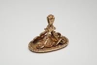 Image 4 of Victorian 14k Yellow Gold, Bloodstone Watch Fob, Charm, or Pendant