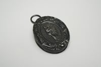 Image 5 of Antique Silver Reliquary Pendant - Mourning Pendant - Glass Front Locket