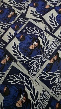 Image 2 of Pack of 25 6x6cm Ross County Pyro Ultra Football/Ultras Stickers.