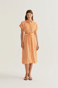 Image 2 of Suki Dress in Blue or Orange