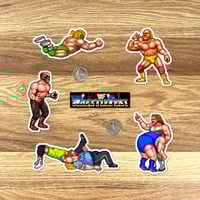 Image 2 of WWF WrestleFest NES Sticker/Magnet Sets (21 Pieces)