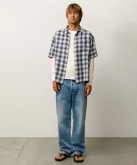 Image 3 of STUSSY_LIAM S/S PLAID SHIRT :::BLUE:::