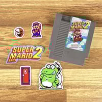 Image 3 of Super Mario Bros. 2 NES Sticker/Magnet Sets (28 Pieces) 