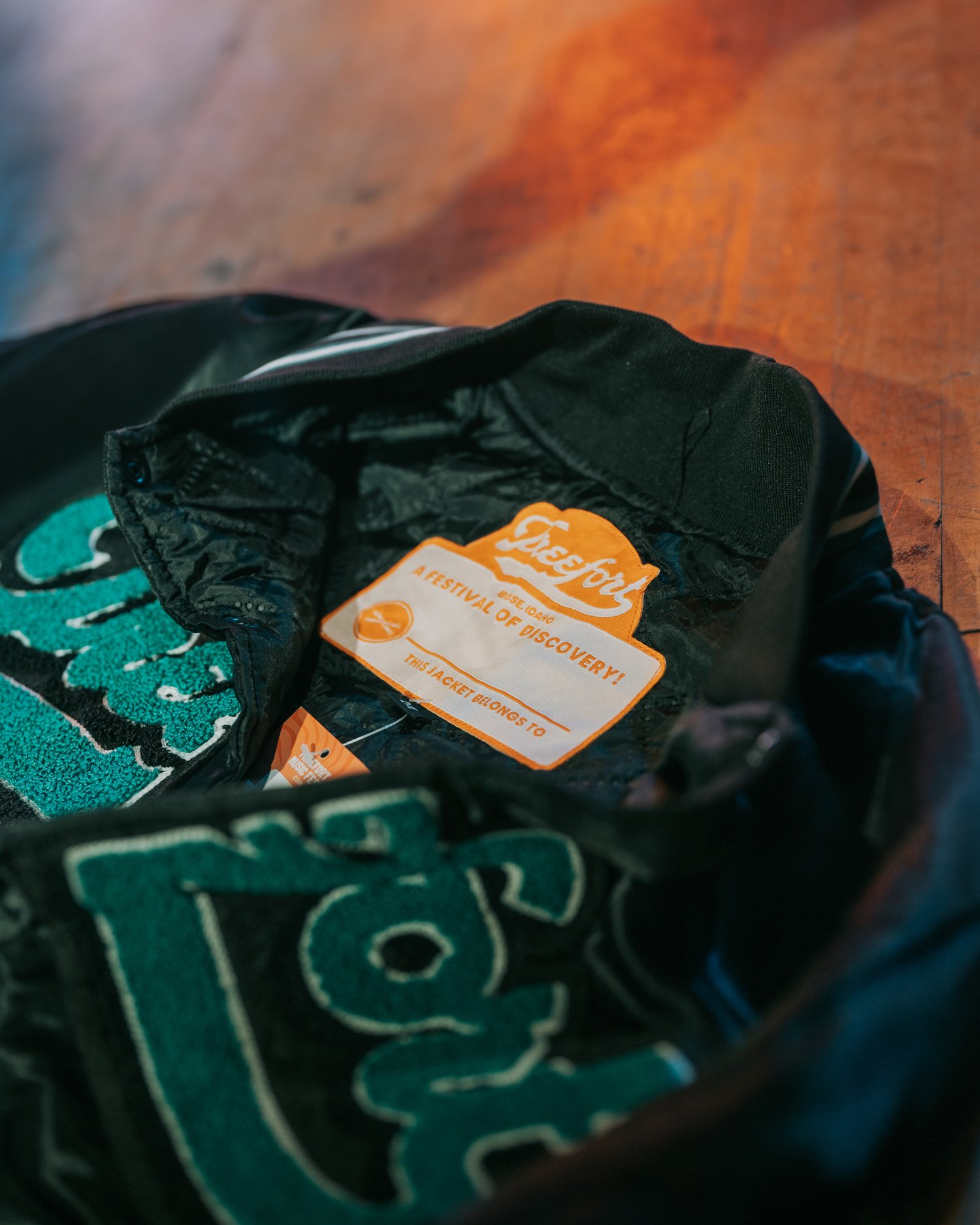 Image of Custom Satin Treefort Bomber Jacket