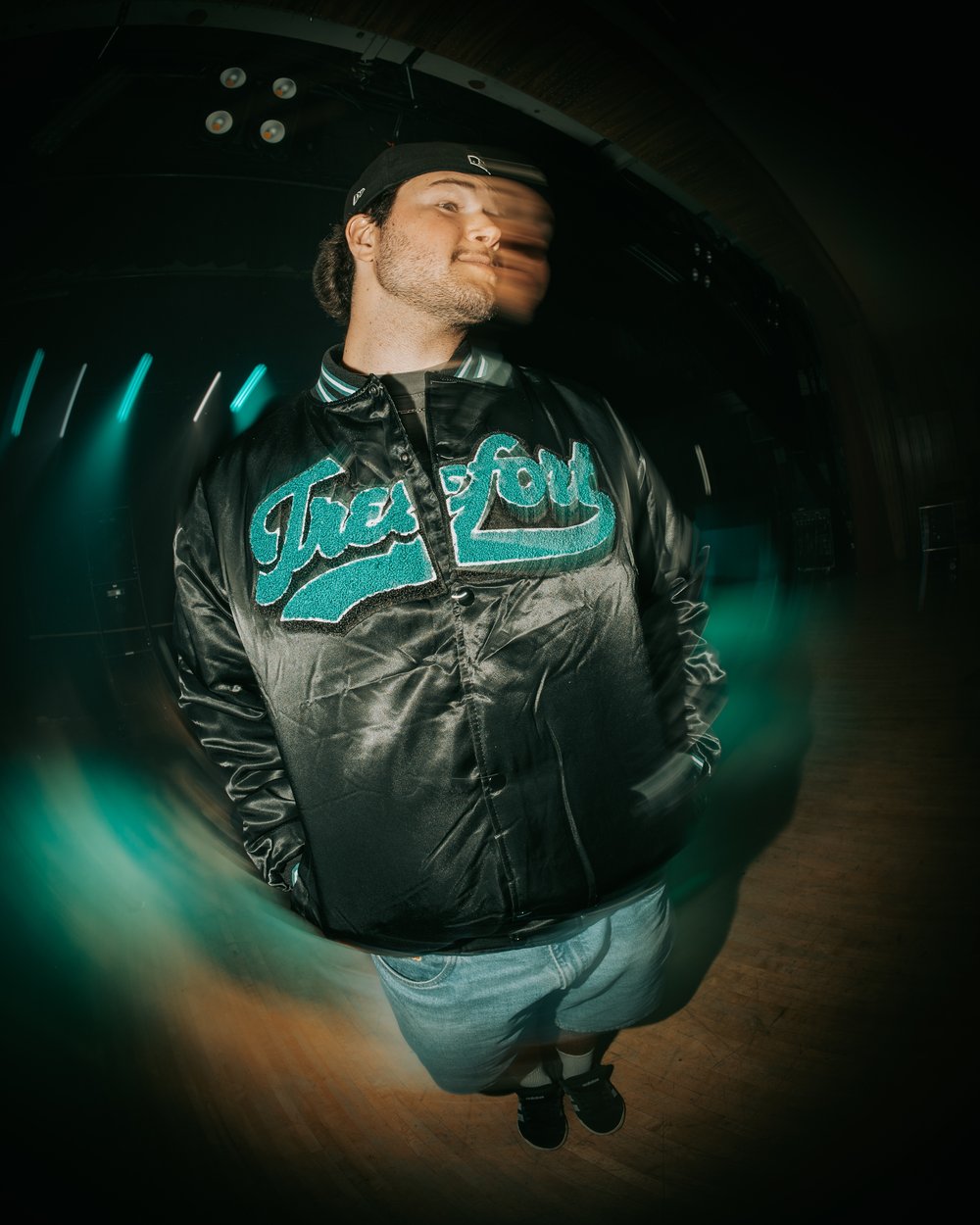 Image of Custom Satin Treefort Bomber Jacket