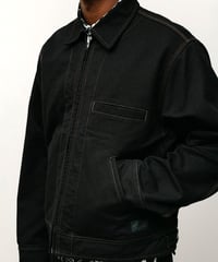 Image 3 of STUSSY_WORK JACKET COLLARED :::BLACK:::