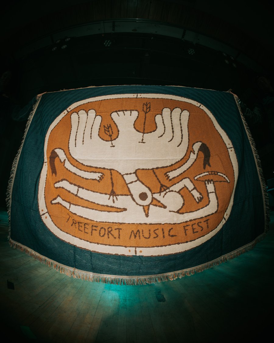 Image of Treefort Woven Throw Blanket