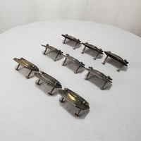 Image 3 of Desk Drop Handle Drawer Pulls, Embossed Flowers, Set of 9, #988