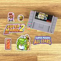 Image 3 of Super Mario Bros. 2 Super Mario All-Stars Sticker/Magnet Sets (55 Pieces)
