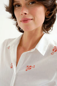 Image 4 of Bob Lobster Button Up Top