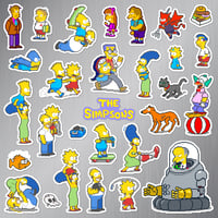 Image 2 of The Simpsons Arcade Sticker/Magnet Sets (29 Pieces)