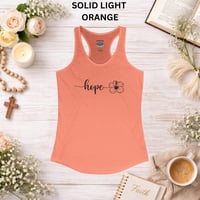 Image 3 of Hope Racerback Tank Top — Women's Inspirational 'hope' Tank