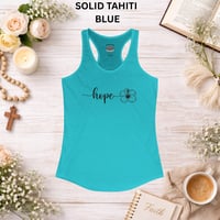 Image 5 of Hope Racerback Tank Top — Women's Inspirational 'hope' Tank
