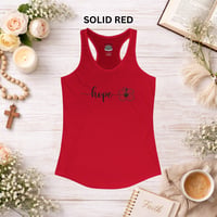 Image 7 of Hope Racerback Tank Top — Women's Inspirational 'hope' Tank