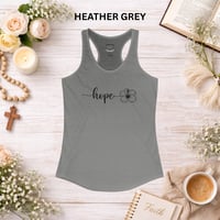 Image 8 of Hope Racerback Tank Top — Women's Inspirational 'hope' Tank