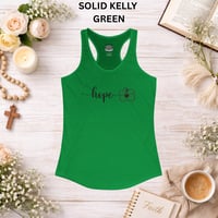 Image 10 of Hope Racerback Tank Top — Women's Inspirational 'hope' Tank
