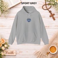 Image 10 of Joy Comes In The Morning Hoodie — Floral Blue Cluster Graphic Sweatshirt