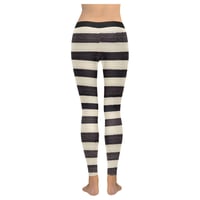 Image 2 of HORIZONTAL STRIPE LEGGINGS