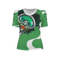 Image 1 of BASQUIETTA ON THE GREEN PUFF SLEEVE T SHIRT