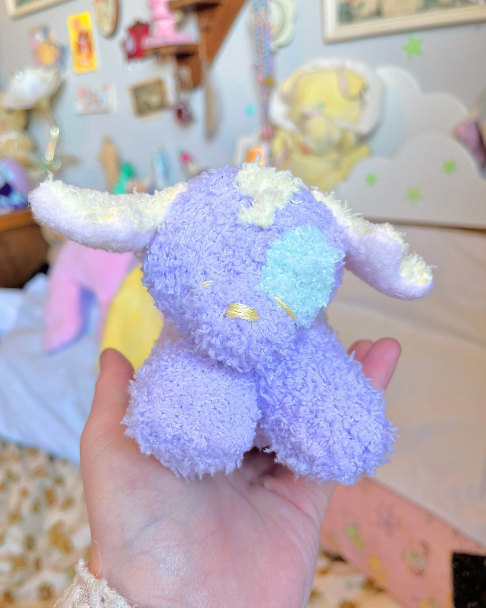 Image of Wishpups, Purple with green spots