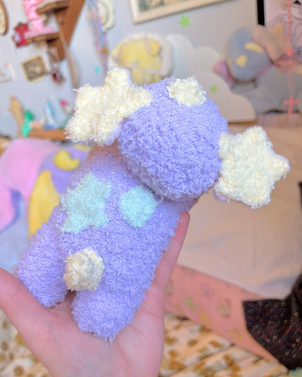 Image of Wishpups, Purple with green spots