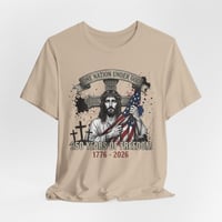 Image 5 of Patriotic 'One Nation Under God' Tee — 250 Years of Freedom 1776-2026