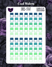 Image 7 of Date Box Small Theme 5  1-24 Choose A Color and Font