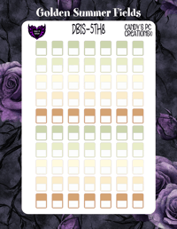 Image 8 of Date Box Small Theme 5  1-24 Choose A Color and Font