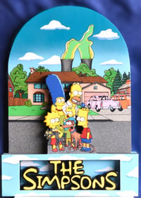 Image 1 of The Simpsons TV Series Hand Crafted 3D Wooden Diorama Wall Décor