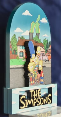 Image 3 of The Simpsons TV Series Hand Crafted 3D Wooden Diorama Wall Décor